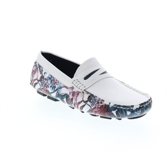 Robert Graham Mens Stormy White Shoes (NWT) - Picture 2 of 7